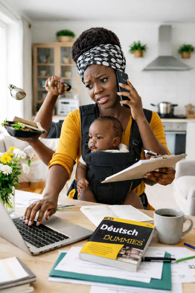 Home multitasking gestresst